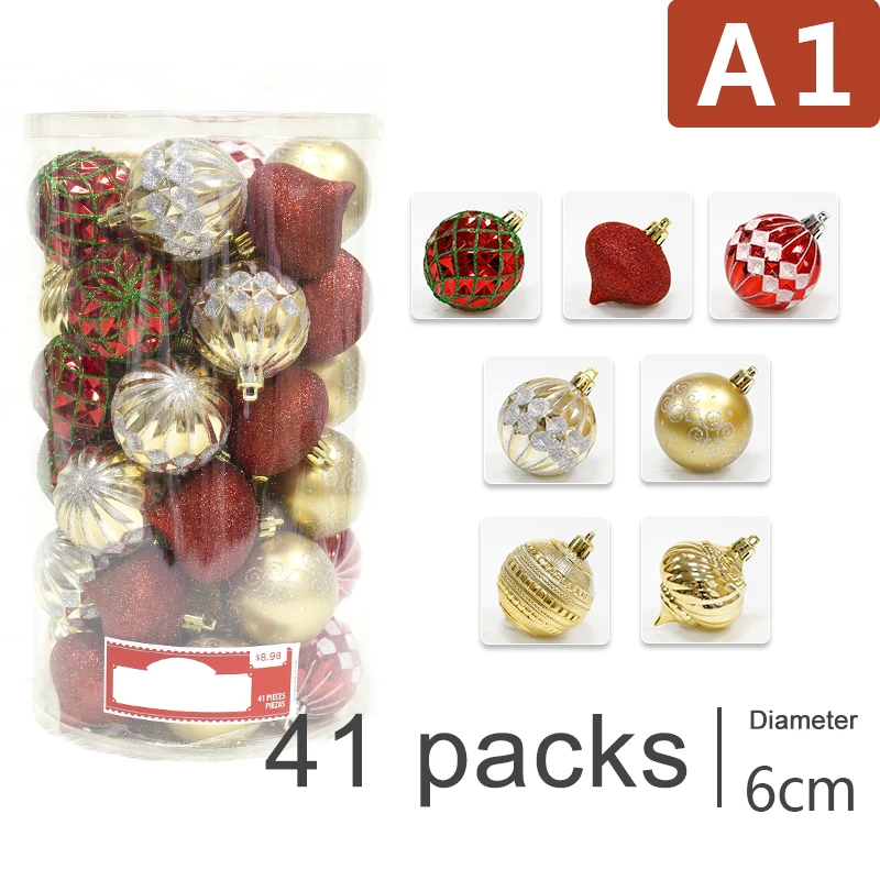 6CM Christmas Tree Decorative Ball Christmas Party Hanging Ball Ornament for Home Xmas Decoration for Home
6CM Christmas Tree Decorative Ball Christmas Party Hanging Ball Ornament for Home Xmas Decoration for Home