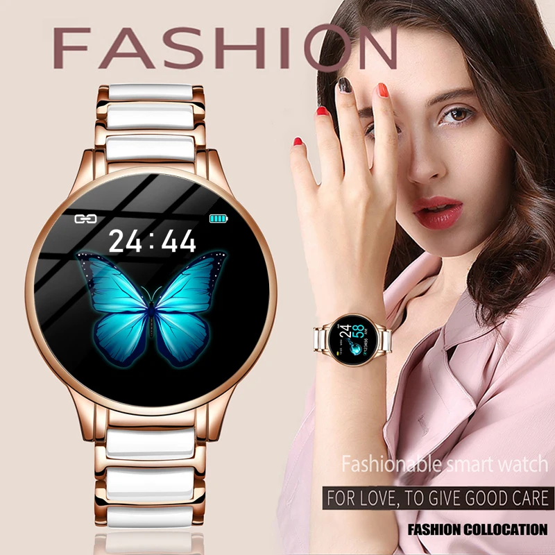LIGE New Ceramic Smart Watch Women Heart Rate Blood Pressure Monitor For Android IOS Sport Multifunctional Steel Belt Smartwatch
LIGE New Ceramic Smart Watch Women Heart Rate Blood Pressure Monitor For Android IOS Sport Multifunctional Steel Belt Smartwatch