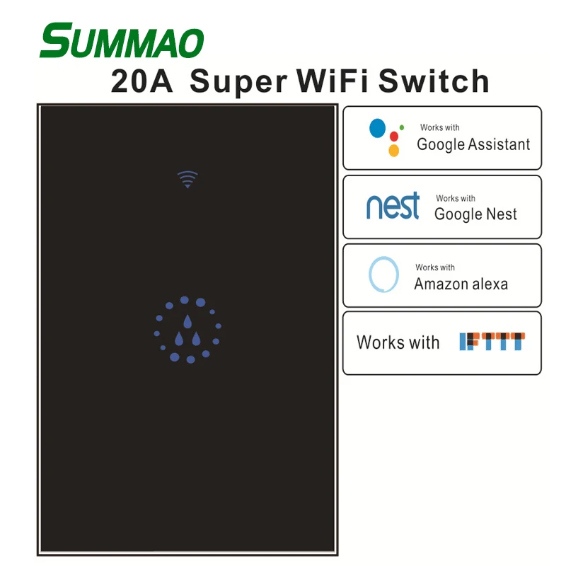 Smart Switch WiFi Boiler Touch Switches Voice Remote Control Compatible With Google Home Switch Water Heater Controller
Smart Switch WiFi Boiler Touch Switches Voice Remote Control Compatible With Google Home Switch Water Heater Controller