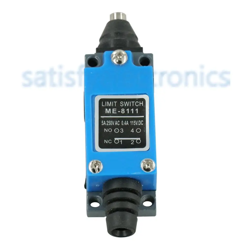 

ME-8111 AC 250V 5 Amp DC 115V 0.4 Amp Momentary Plunger Enclosed Limit Switch