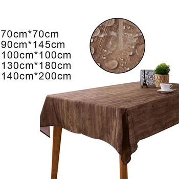 Vintage Brown Wooden Grain Table Cloth Plank Rustic Wood Effect Waterproof Washable Stain Resistant Table Cover
Vintage Brown Wooden Grain Table Cloth Plank Rustic Wood Effect Waterproof Washable Stain Resistant Table Cover