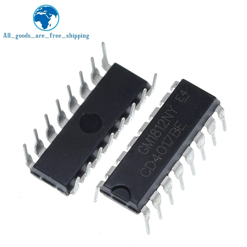 1PCCD4017 CD4017B CD4017BE 4017 DECADE COUNTER DIVIDER IC