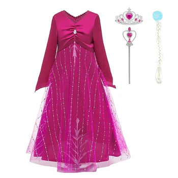 New Princess Elsa Dress Cosplay Costume Girl Children Kid Princess Cosplay Fancy Elegant Dress Snow Queen Christmas Gift
New Princess Elsa Dress Cosplay Costume Girl Children Kid Princess Cosplay Fancy Elegant Dress Snow Queen Christmas Gift
