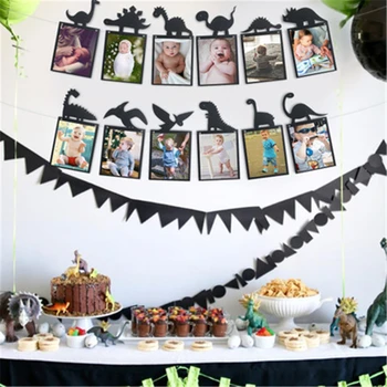 Creative birthday photo banner DIY dinosaur style banner baby shower birthday theme event party decoration supplies
Creative birthday photo banner DIY dinosaur style banner baby shower birthday theme event party decoration supplies
