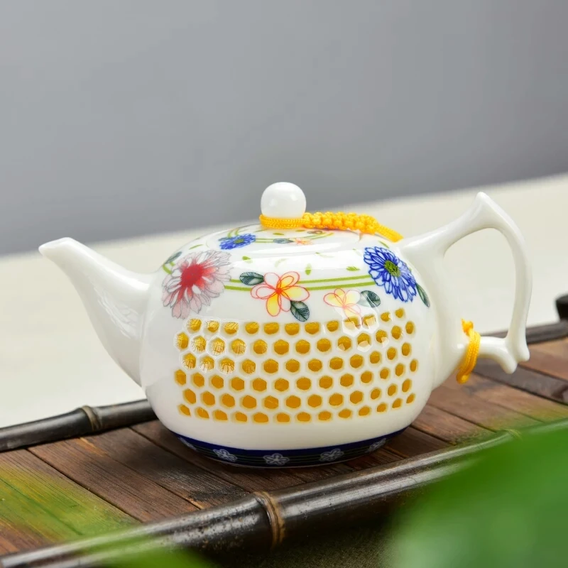 Ceramic Samll Teapot Honeycomb Transparent Chinese Kung Fu Teapot Ceramic Tea Ware Mini Pot
Ceramic Samll Teapot Honeycomb Transparent Chinese Kung Fu Teapot Ceramic Tea Ware Mini Pot