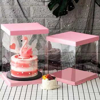 4pcs Transparent Birthday Cake Packaging Box Cake Container Transparency Cake Box Cake Wrapping Box Birthday Party Supplies
4pcs Transparent Birthday Cake Packaging Box Cake Container Transparency Cake Box Cake Wrapping Box Birthday Party Supplies