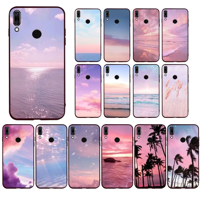 Maiyaca Розовый Милый kawaii sky space Sunset Cloud Art чехол для телефона Huawei P20 P30 P20Pro P20Lite P30Lite P Smart