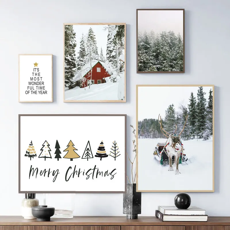 Merry Christmas Home Decor Print Snow Elk Forest Winter Landscape Canvas Poster and Picture Home Living Dining Room Decor Print
Merry Christmas Home Decor Print Snow Elk Forest Winter Landscape Canvas Poster and Picture Home Living Dining Room Decor Print
