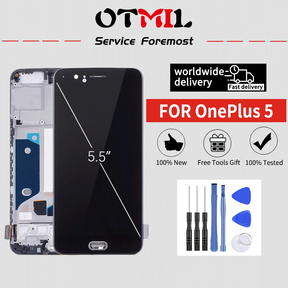 5.5" OLED For Oneplus 5 LCD Touch Screen Digitizer with Frame For OnePlus 5 Display A5000 LCD #1
5.5" OLED For Oneplus 5 LCD Touch Screen Digitizer with Frame For OnePlus 5 Display A5000 LCD #1
