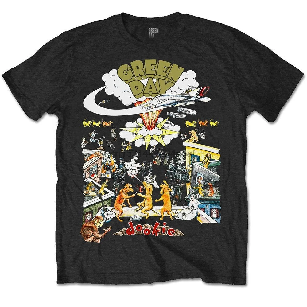 Зеленый День 1994 Dookie Live Tour Punk Rock официальная Мужская футболка унисекс | одежда