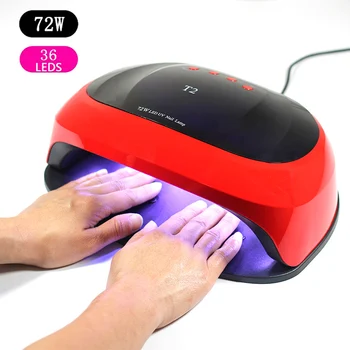 72W UV Lamp 36pcs LED10/30/60s Timer Smart Nail Lamp Nail Dryer For All Gels Polish Sun Light Infrared Sensing 
72W UV Lamp 36pcs LED10/30/60s Timer Smart Nail Lamp Nail Dryer For All Gels Polish Sun Light Infrared Sensing