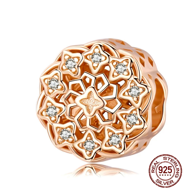 MOWIMO Genuine 925 Sterling Silver Rose Gold Beads Inspiration Round Charms Fit Original Pandora Bracelets Jewelry BKC1279
MOWIMO Genuine 925 Sterling Silver Rose Gold Beads Inspiration Round Charms Fit Original Pandora Bracelets Jewelry BKC1279