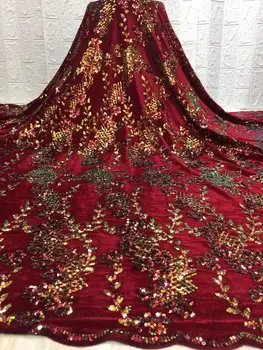 French Net Lace Fabric With Sequins Velvet Fabric 2020 High Quality Lace African Lace Fabric For Wedding Sewing
French Net Lace Fabric With Sequins Velvet Fabric 2020 High Quality Lace African Lace Fabric For Wedding Sewing