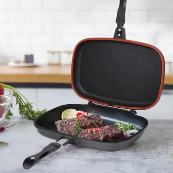 Pans Frying Pan Flip Double-sided Non-stick Barbecue Cooking Tool Cookware Stove Anti-scalding Handle
Pans Frying Pan Flip Double-sided Non-stick Barbecue Cooking Tool Cookware Stove Anti-scalding Handle
