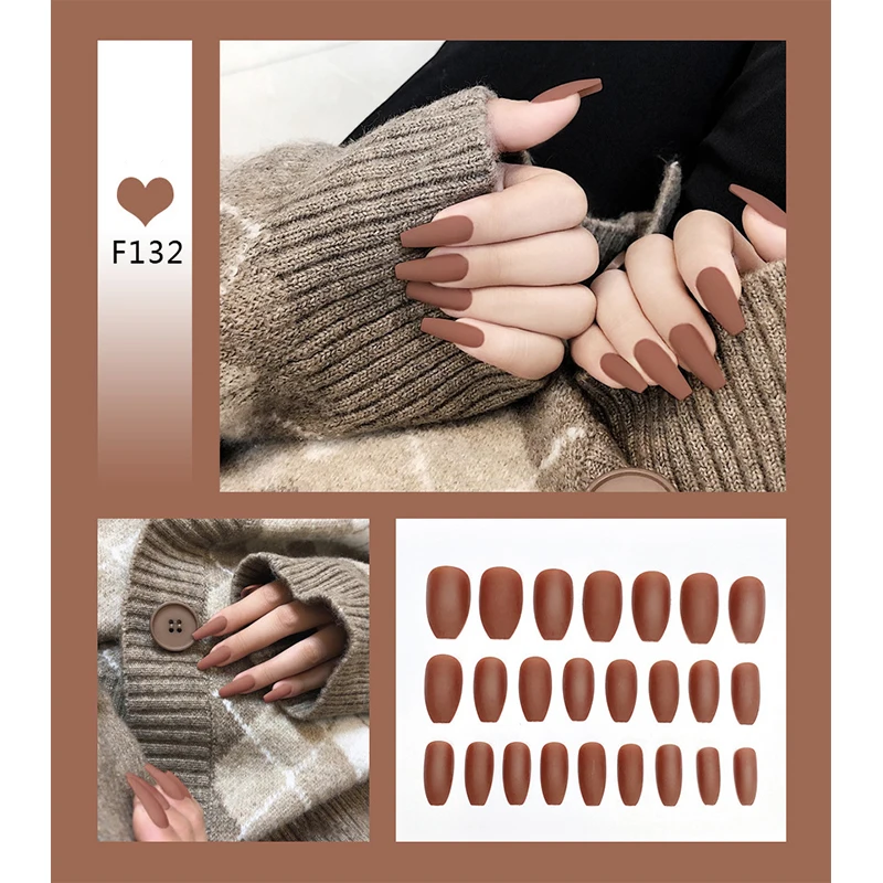 Nail Art Long Nails Matte Ballet Tips Press on False with Glue Coffin Stick Display Set Full Cover Artificial Designs Kiss
Nail Art Long Nails Matte Ballet Tips Press on False with Glue Coffin Stick Display Set Full Cover Artificial Designs Kiss
