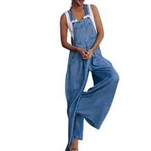 Women Jumpsuit Blue Jean Woman Overalls Loose Wide Leg Pant Autumn Summer Pocket High Waist Jumpsuits for Women Rompers 2021
Women Jumpsuit Blue Jean Woman Overalls Loose Wide Leg Pant Autumn Summer Pocket High Waist Jumpsuits for Women Rompers 2021