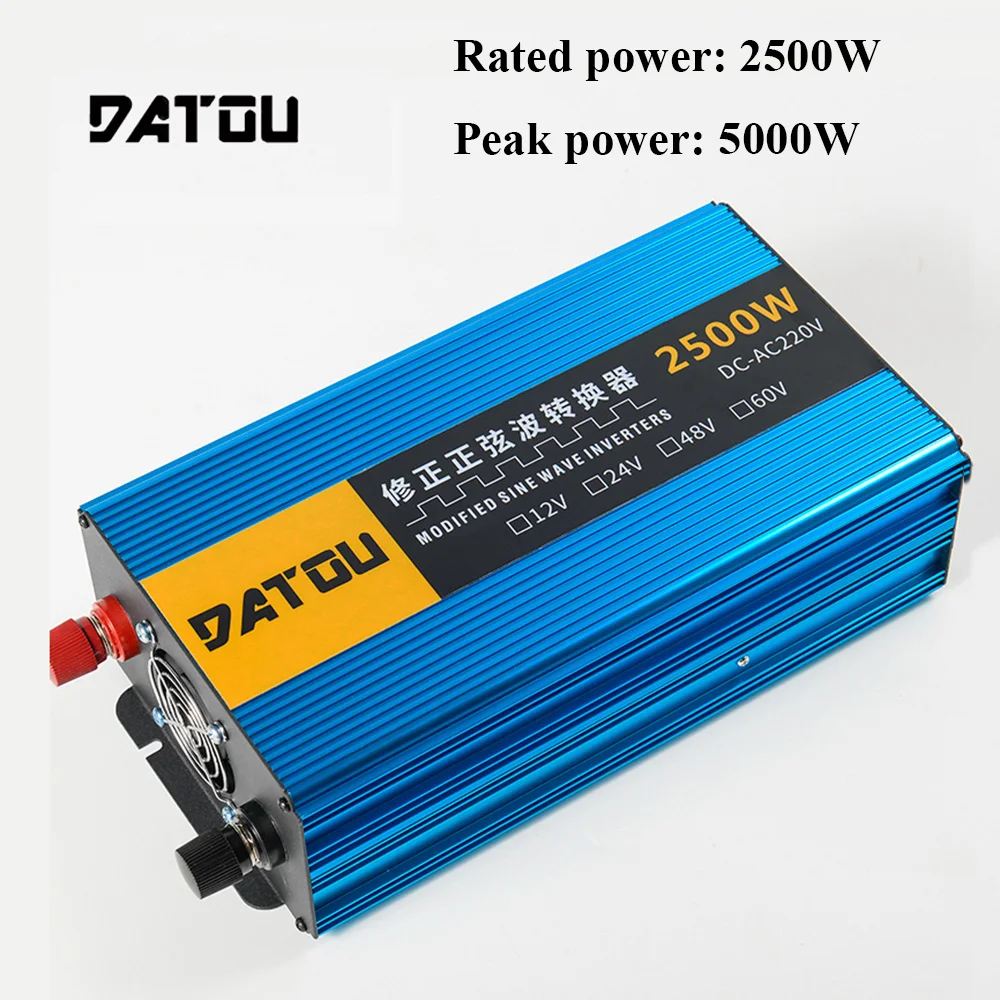5000W Modified Sine Wave 12v to 220v Converter Car Power Inverter RV Inverter Adapter Voltage Converter Rated 2500W Accessor
5000W Modified Sine Wave 12v to 220v Converter Car Power Inverter RV Inverter Adapter Voltage Converter Rated 2500W Accessor
