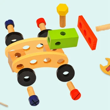 Wooden Repair Toolbox Set Tool Multifunctional Children Assembling and Disassembling Educational Toys
Wooden Repair Toolbox Set Tool Multifunctional Children Assembling and Disassembling Educational Toys