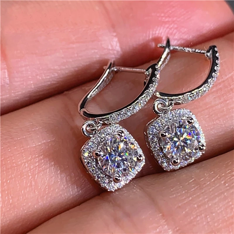 10K Au417 White Gold Earring DVVS Moissanite Diamonds 1 2 4 6 Carat Round Square Wedding Party Earrings
10K Au417 White Gold Earring DVVS Moissanite Diamonds 1 2 4 6 Carat Round Square Wedding Party Earrings