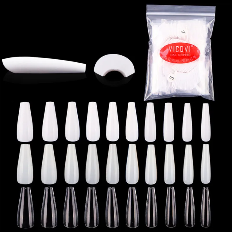 600pcs/bag Ballerina Design Professional Fake False Nails Artificial Long Press On Nails Capsule Ongle Clear/Nature/White
600pcs/bag Ballerina Design Professional Fake False Nails Artificial Long Press On Nails Capsule Ongle Clear/Nature/White