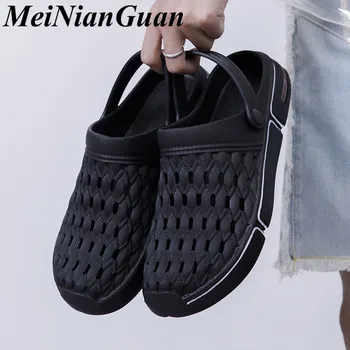 Summer Men's Shoes Unisex Hot Sale Garden Shoe Youth Hollow Beach Shoes Comfortable Man Slippers Lightweight Black Men Shoe L17 
Summer Men's Shoes Unisex Hot Sale Garden Shoe Youth Hollow Beach Shoes Comfortable Man Slippers Lightweight Black Men Shoe L17