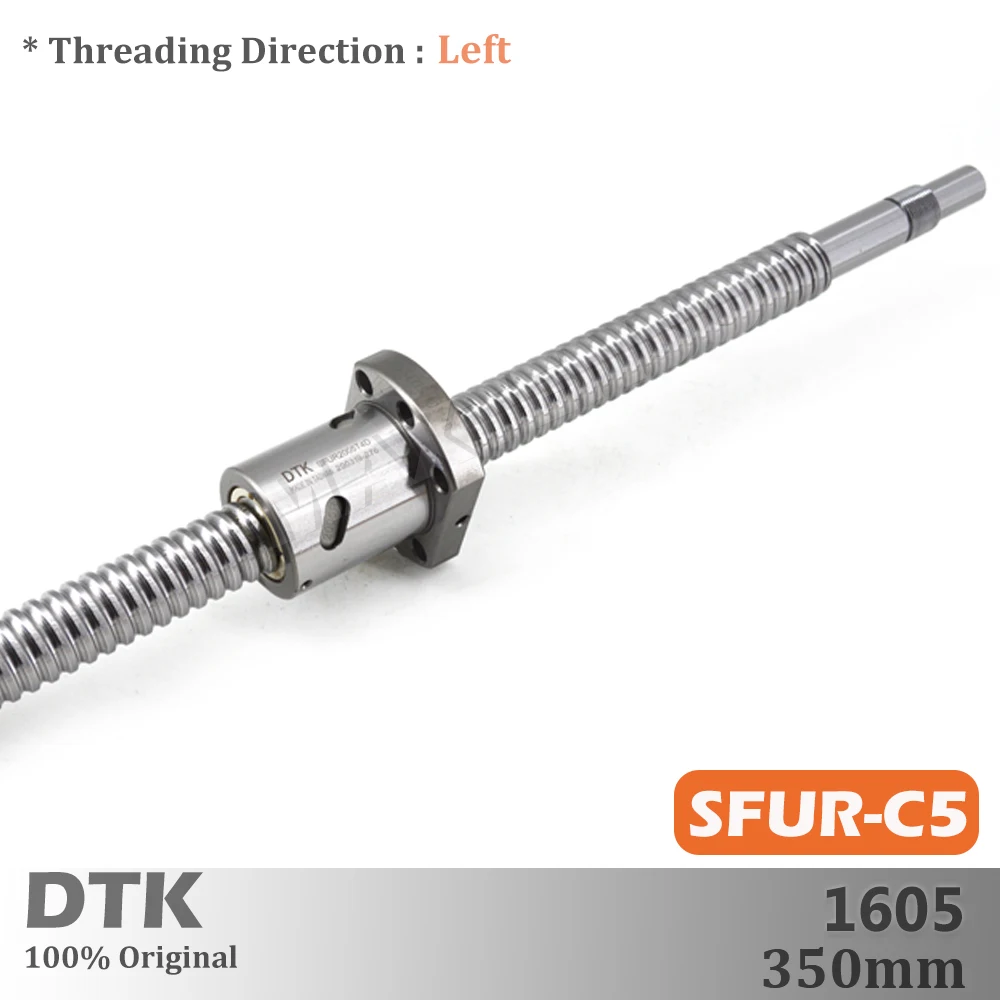 DTK Taiwan SFU1605 Ground Left-hand C5 Lead 5mm Ball Screw 350mm Left Thread Shaft High Precision Flange CNC Spindle TBI Replace
DTK Taiwan SFU1605 Ground Left-hand C5 Lead 5mm Ball Screw 350mm Left Thread Shaft High Precision Flange CNC Spindle TBI Replace