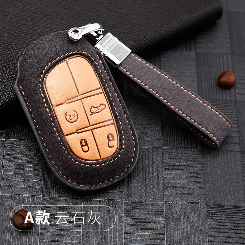 key cover leather Car Key Case Key Chain Protector For Jeep Grand Cherokee Chrysler 300C Renegade Fiat Freemont
key cover leather Car Key Case Key Chain Protector For Jeep Grand Cherokee Chrysler 300C Renegade Fiat Freemont