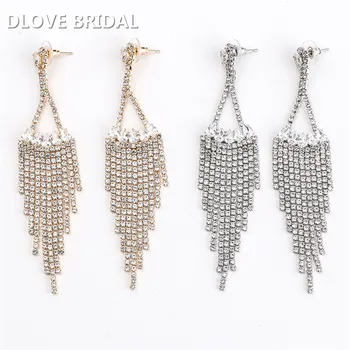 New Long Earrings Bridal Wedding Party Earrings Party Jewelry Drop Ship New Style Gold Silver Golor Tassel Earrings
New Long Earrings Bridal Wedding Party Earrings Party Jewelry Drop Ship New Style Gold Silver Golor Tassel Earrings