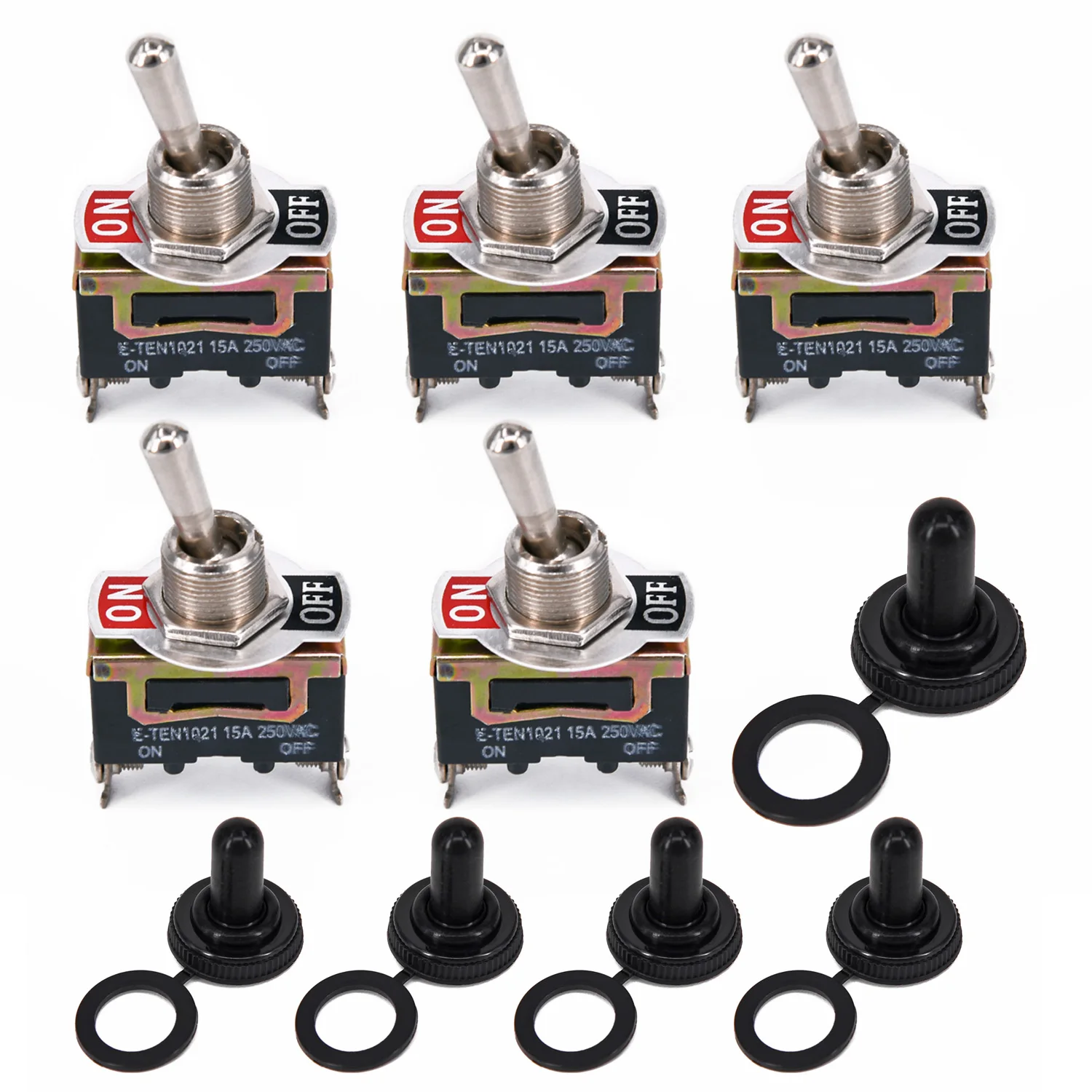 5x Heavy Duty Toggle Flick Switch ON/OFF Car boat Dash Light Metal 12Volt SPST
5x Heavy Duty Toggle Flick Switch ON/OFF Car boat Dash Light Metal 12Volt SPST