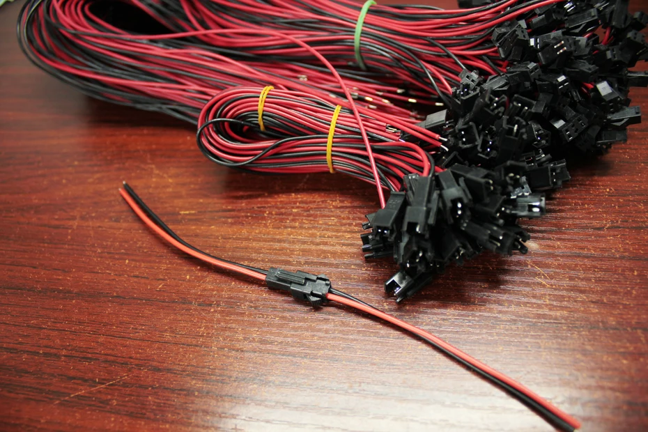 100pcs/lot SM hole pitch 2.54mm terminal line air to plug connector 2P terminal fast wiring male and female plug line
100pcs/lot SM hole pitch 2.54mm terminal line air to plug connector 2P terminal fast wiring male and female plug line