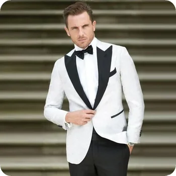 White Black Men Suit Men Wedding Suits For Men Clothing Costume Custom Made Tuxedos Casual Groom Best Man Terno Blazer Masculino
White Black Men Suit Men Wedding Suits For Men Clothing Costume Custom Made Tuxedos Casual Groom Best Man Terno Blazer Masculino