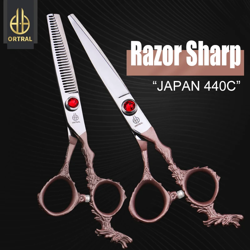 ORTRAL Japan Steel 440C Hair Scissors Professional High Quality Hairdressing Shears Hair Cutting Thinning Scissor Set Barbershop
ORTRAL Japan Steel 440C Hair Scissors Professional High Quality Hairdressing Shears Hair Cutting Thinning Scissor Set Barbershop