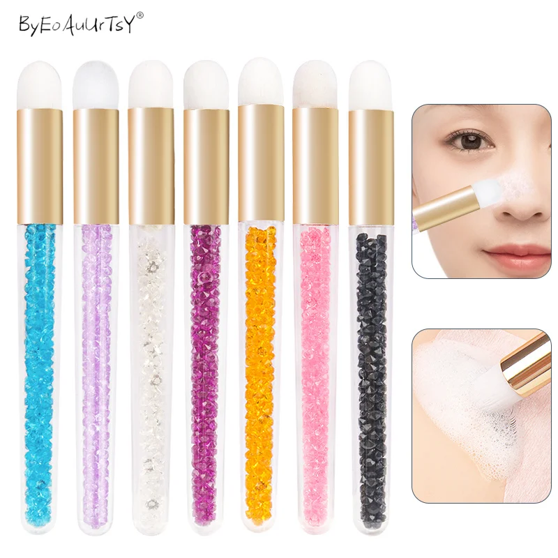 

3Pcs Professional Crystal Eyelash Cleaning Brush Lash Shampoo Brush Eyebrow Nose Blackhead Cleaning Brushes Beauty Makeup Tools