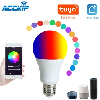 WiFi Bulbs E27 LED Smart Light Bulb Changing Lamp Siri Voice Control Alexa Google Assistant 9W equivalent Decor For Room
WiFi Bulbs E27 LED Smart Light Bulb Changing Lamp Siri Voice Control Alexa Google Assistant 9W equivalent Decor For Room