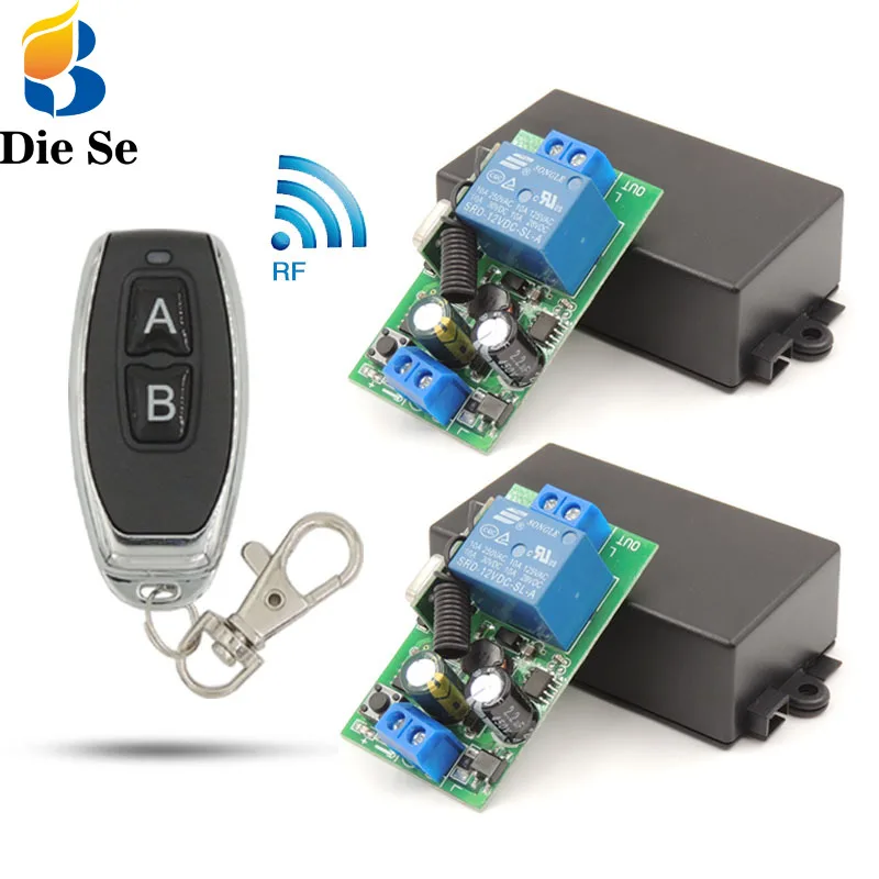 Diese Smart home Lighting Wireless Remote Control Switch 433Mhz 110V 220V 10Amp rf Relay Receiver and Transmitter, for Lamp Bulb
Diese Smart home Lighting Wireless Remote Control Switch 433Mhz 110V 220V 10Amp rf Relay Receiver and Transmitter, for Lamp Bulb