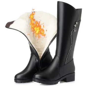 2020 Large Sizes 43 Fashion Genuine Leather For Winter Keep Warm Fur Wool Plush Snow Boots Shoes Women
2020 Large Sizes 43 Fashion Genuine Leather For Winter Keep Warm Fur Wool Plush Snow Boots Shoes Women