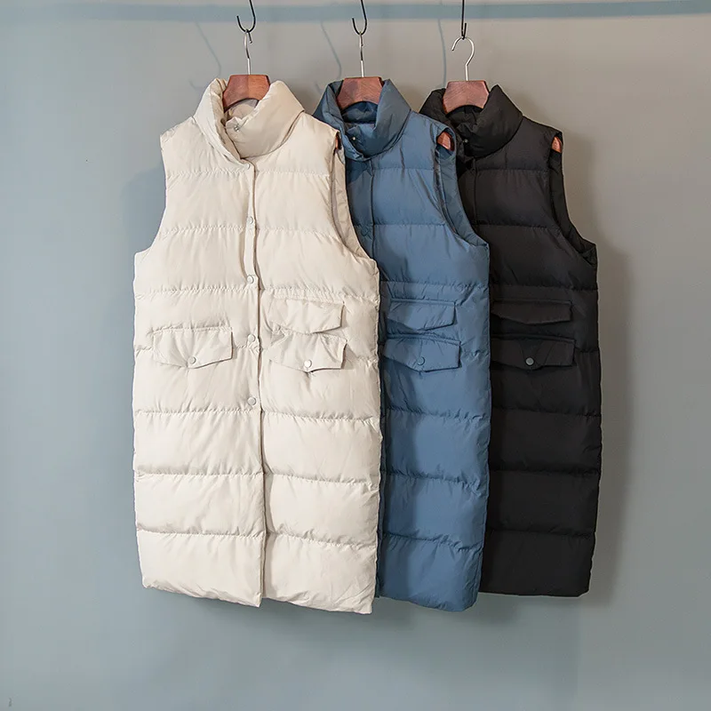 2020 New Women Spring Vest Coat Stand Collar Women Long Vest Warm Women Tops Vest Chaleco Mujer Gilet Casaco Feminino
2020 New Women Spring Vest Coat Stand Collar Women Long Vest Warm Women Tops Vest Chaleco Mujer Gilet Casaco Feminino