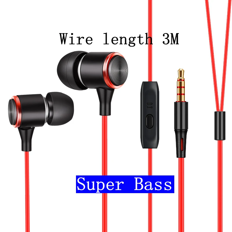 3m Wire Earphone Noise Reduction Mic Earphones Bass Wired Headphones Live Broadcast Gaming Headset for Redmi Note 7 8 Umidigi X
3m Wire Earphone Noise Reduction Mic Earphones Bass Wired Headphones Live Broadcast Gaming Headset for Redmi Note 7 8 Umidigi X