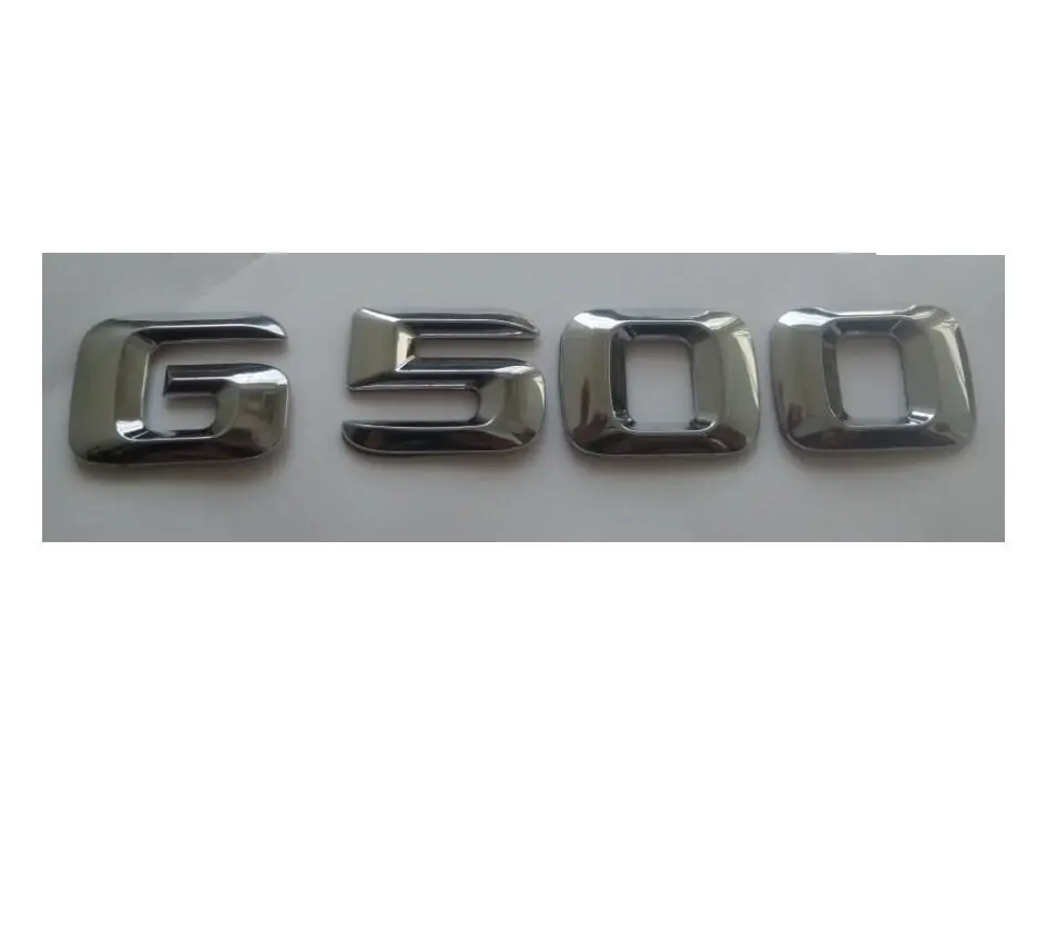 Chrome Number Trunk Letters G 500 Emblem Badge Sticker for Mercedes G500 | Автомобили и мотоциклы