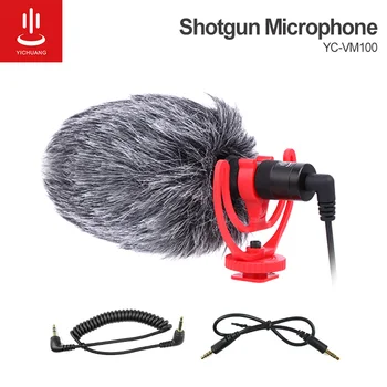 

YICHUANG Microphone On-Camera Video Recording Mic Microfone for Xiaomi DJI Osmo Pocket DSLR Camera Sony iPhone