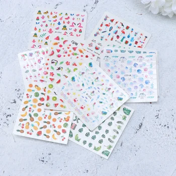 12pcs Watermark Leaf Fruits Nail Sticker Flamingo Nail Decals Manicure Decorations
12pcs Watermark Leaf Fruits Nail Sticker Flamingo Nail Decals Manicure Decorations