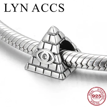 2019 Fashion 925 Sterling Silver Evil's Clear Eye Pyramid Charm Beads Fit Original LYNACCS Charm Bracelet Fine Jewelry making 
2019 Fashion 925 Sterling Silver Evil's Clear Eye Pyramid Charm Beads Fit Original LYNACCS Charm Bracelet Fine Jewelry making