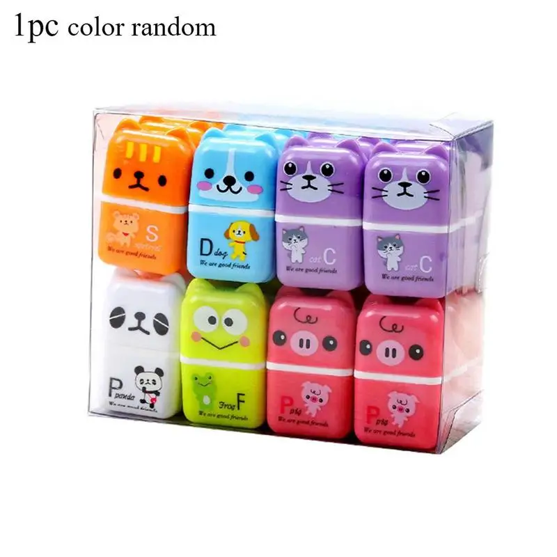 1pc Color Random Cute Cartoon Rubber Animal Swarf Rub Primary School Children Creative Roller Eraser School Office Stationery
1pc Color Random Cute Cartoon Rubber Animal Swarf Rub Primary School Children Creative Roller Eraser School Office Stationery