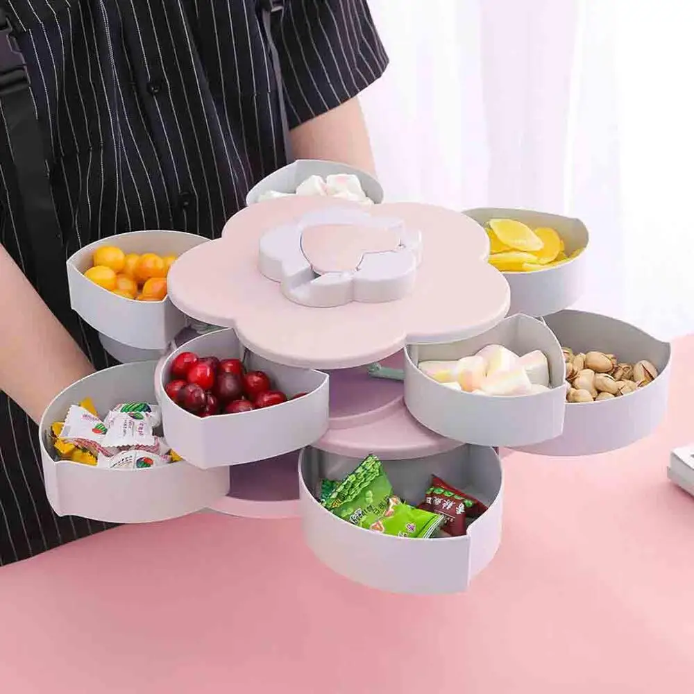 2019 Home Rotating Snack Box Flower Design Candy Food Storage Box Jewelry Organizer Best Selling ED
2019 Home Rotating Snack Box Flower Design Candy Food Storage Box Jewelry Organizer Best Selling ED