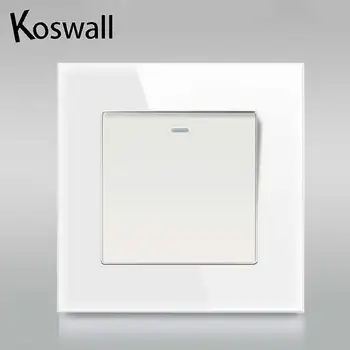1 Gang 2 Way Luxury Crystal Glass Panel Light Switch On / Off Pass Through Wall Switch 16A
1 Gang 2 Way Luxury Crystal Glass Panel Light Switch On / Off Pass Through Wall Switch 16A