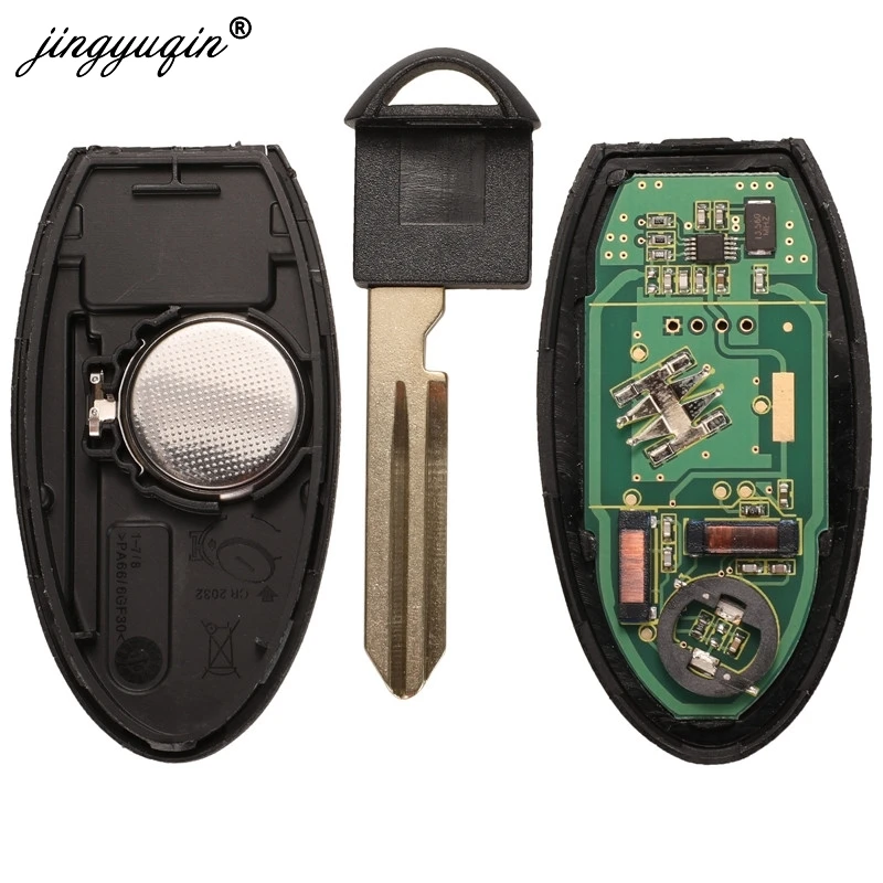 Jingyuqin Подходит для Nissan PATROL Pathfinder Altima Maxima 5 кнопок Smart Remote брелок 434 МГц ID46 Pcf7952