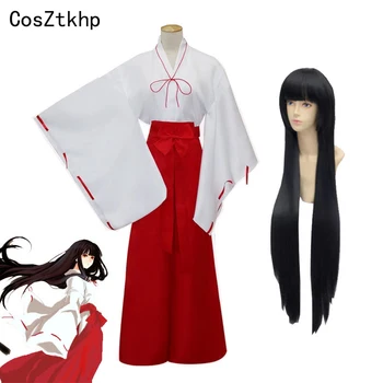 CosZtkhp Free Shippin Inuyasha Kikyou Cosplay Dress Costumes Kikyo Wigs Women Japanese Kimono Set Black Long Hair 
CosZtkhp Free Shippin Inuyasha Kikyou Cosplay Dress Costumes Kikyo Wigs Women Japanese Kimono Set Black Long Hair