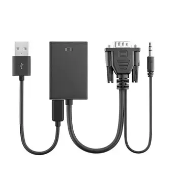VGA To HDMI Adapter Output 1080P VGA Male To HDMI Female Audio Video Cable Converter for HDTV Laptop Projector
VGA To HDMI Adapter Output 1080P VGA Male To HDMI Female Audio Video Cable Converter for HDTV Laptop Projector