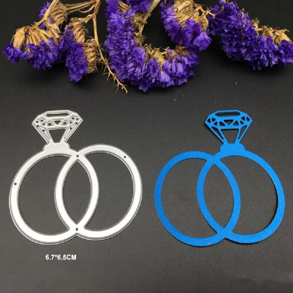 New Diamond Ring Metal Die Cuts Cutting Dies For Scrapbooking Embossing Decorative Crafts DIY Wedding Paper Cards Diecut 
New Diamond Ring Metal Die Cuts Cutting Dies For Scrapbooking Embossing Decorative Crafts DIY Wedding Paper Cards Diecut