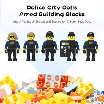 12PCS/Set Police City Dolls Armed Building Blocks Dolls With A Variety Of Shapes And Scenes For Children Kids Toys In Stock
12PCS/Set Police City Dolls Armed Building Blocks Dolls With A Variety Of Shapes And Scenes For Children Kids Toys In Stock